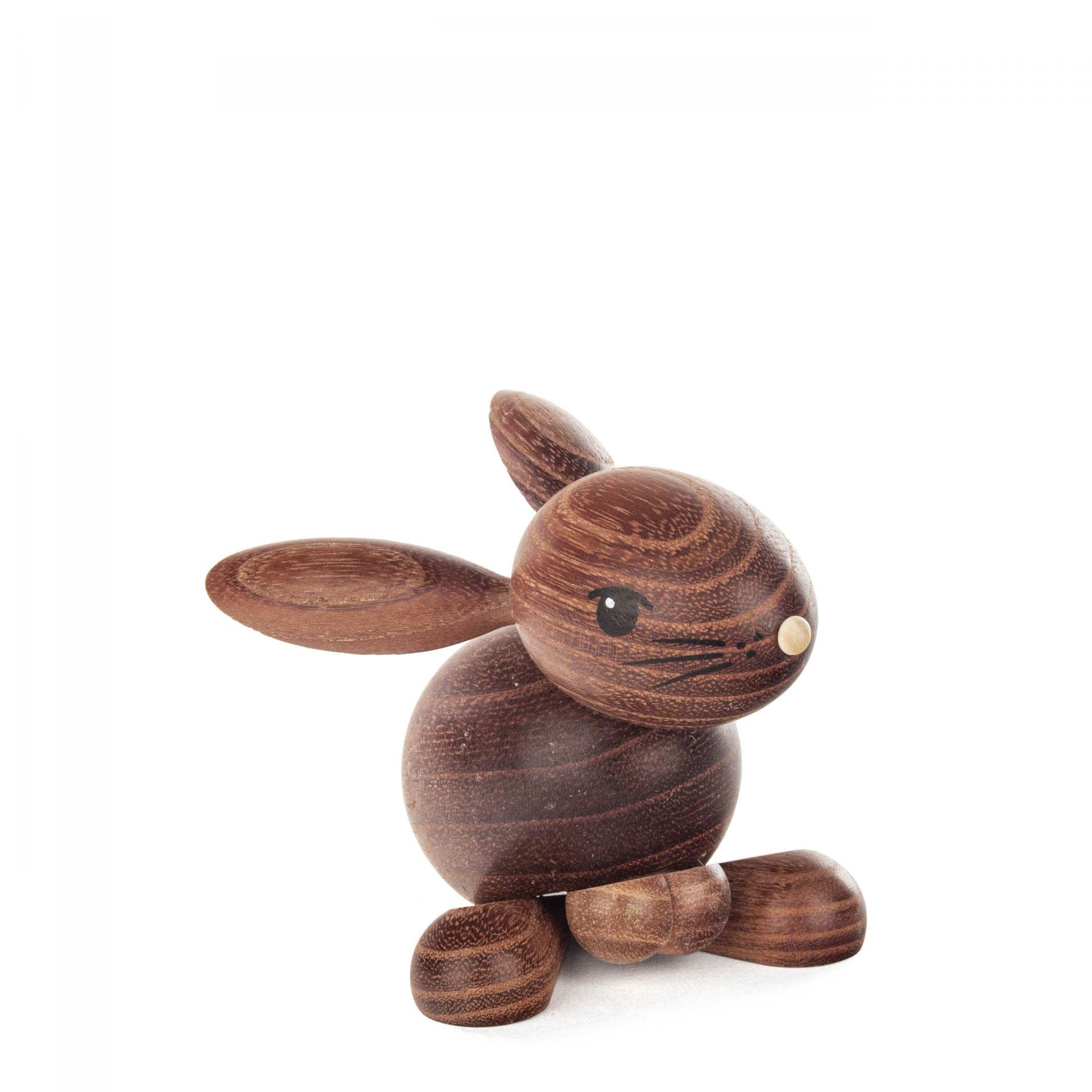 Lapin de Pâques Hansi déco table figurine Rudolphs Schatzkiste hauteur 8 cm marron