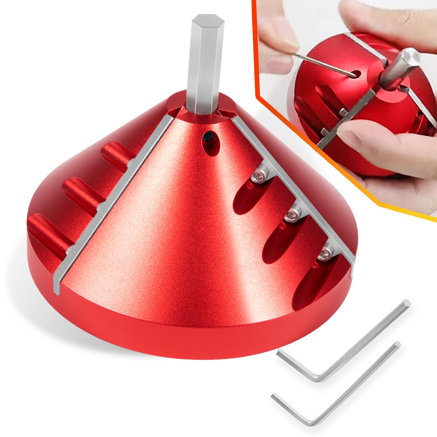 2 in 1 Inner-Outer Pipe Deburring Tool,PVC Chamfer Tool,Chamfer Reamer,Pipe Deburring Reamer Plumbing Tool for 0.75" to 3.89" PVC,CPVC, ABS, PP, PE Pipes(OD fit 0.75" to 3.5", ID fit 0.92" to 3.89")