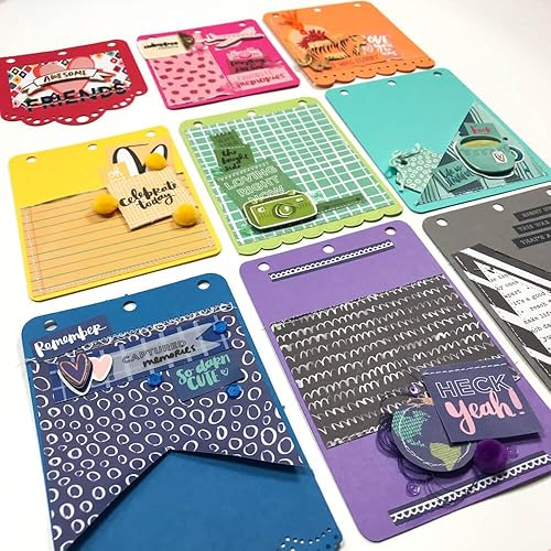 Miniatura 3 de Cardstock Warehouse - Paquete de libra de papel de cartulina de tamaño surtido, estampado, troquelado, sellos, tarjetas de felicitación, tarjetas de