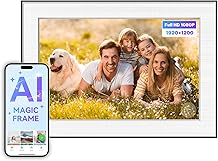Digital Picture Frame - 10.1" HD Display AI Magic Frame, Touch Screen Digital Photo Frame with Easy Setup, Unlimited Cloud Storage, Gifts for Parents and Grandparents