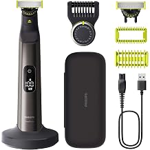Philips OneBlade Pro 360 Face & Body Electric Shaver Trimmer & Body Groomer 2 x 360 Blades Precision Comb 2 x Body Attachments Travel Bag Charging Station for Face & Body QP6652/30