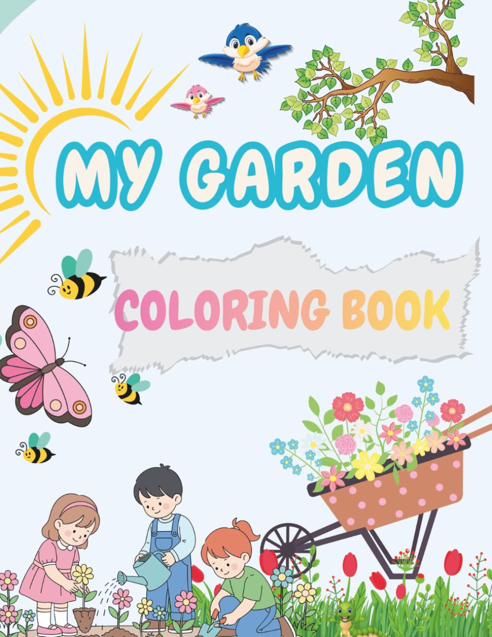 My Garden Coloring Book: Simple and Comfy Coloring Book