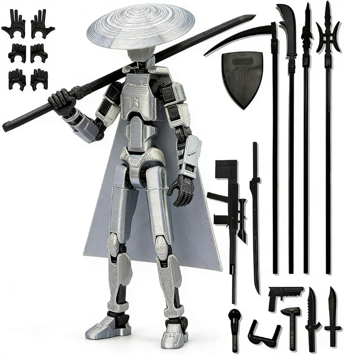 Already Assembled 13 Action Figure T, 3D Printed Multi-Jointed Movable Toy