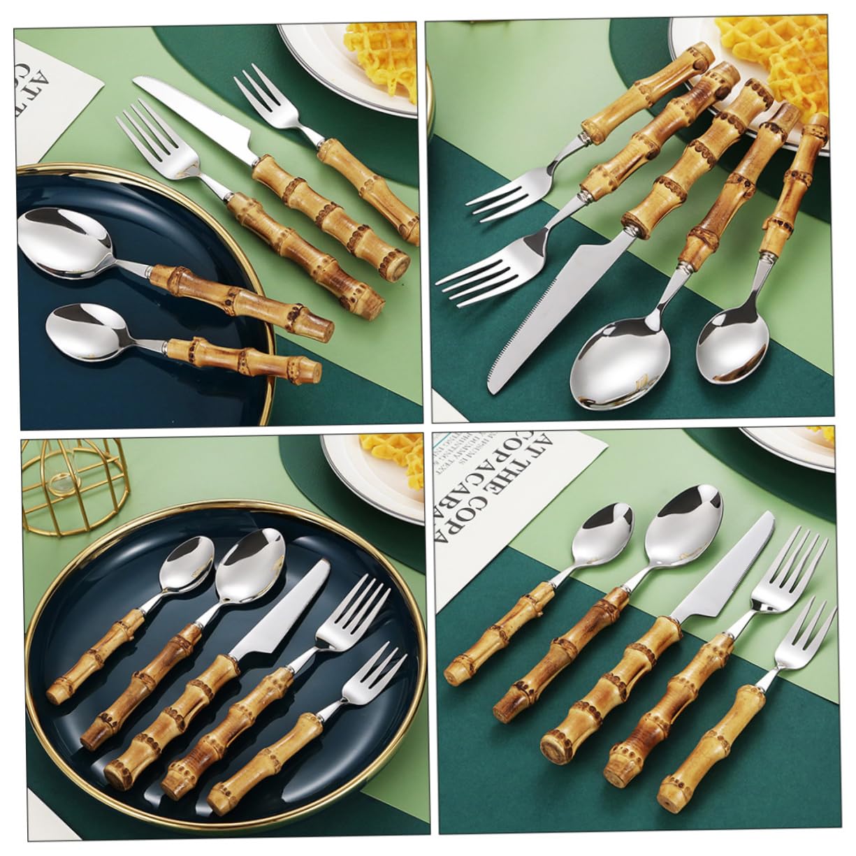 ABOOFAN 2 Set Set Di Posate in Accessori Occidentale Riutilizzabile Colino Gadget Portatile Organizzatore Piatto Ciotole Utensile Kit Acciaio Inossidabile
