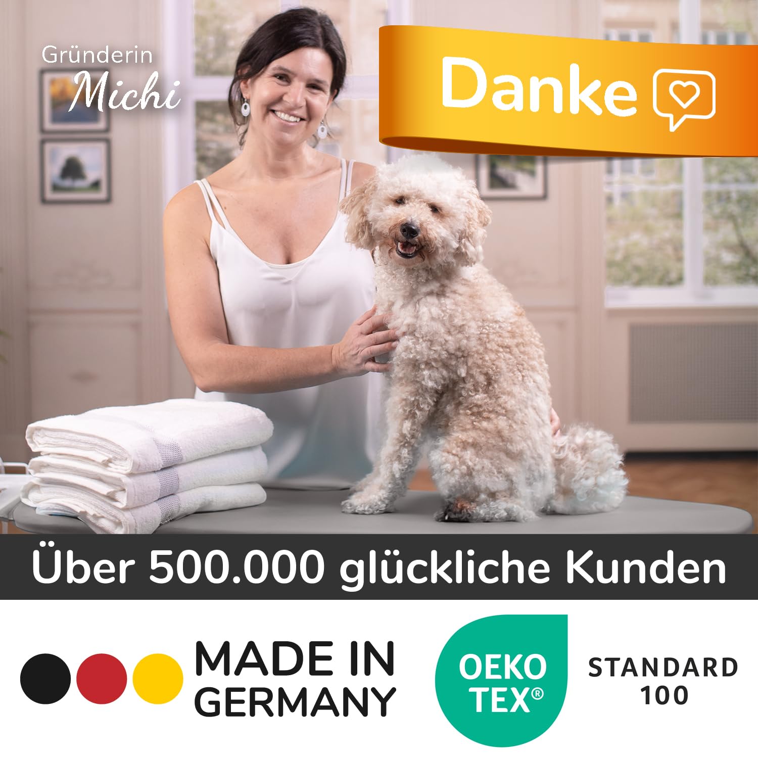 Bügelbrettbezug 120x40cm - Hitzebeständig Mit Stretch-System