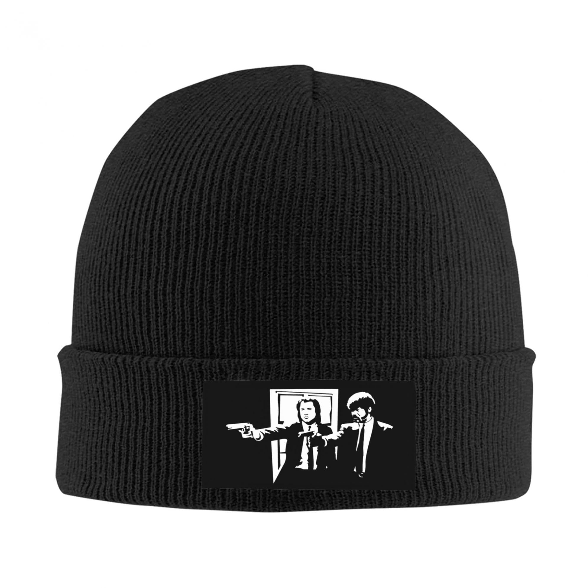 KESATUOT Unisex Fictions Movie Pulp Beanies for Men Women Stretchy Knit Beanie Hats Men's Warm Winter Hats