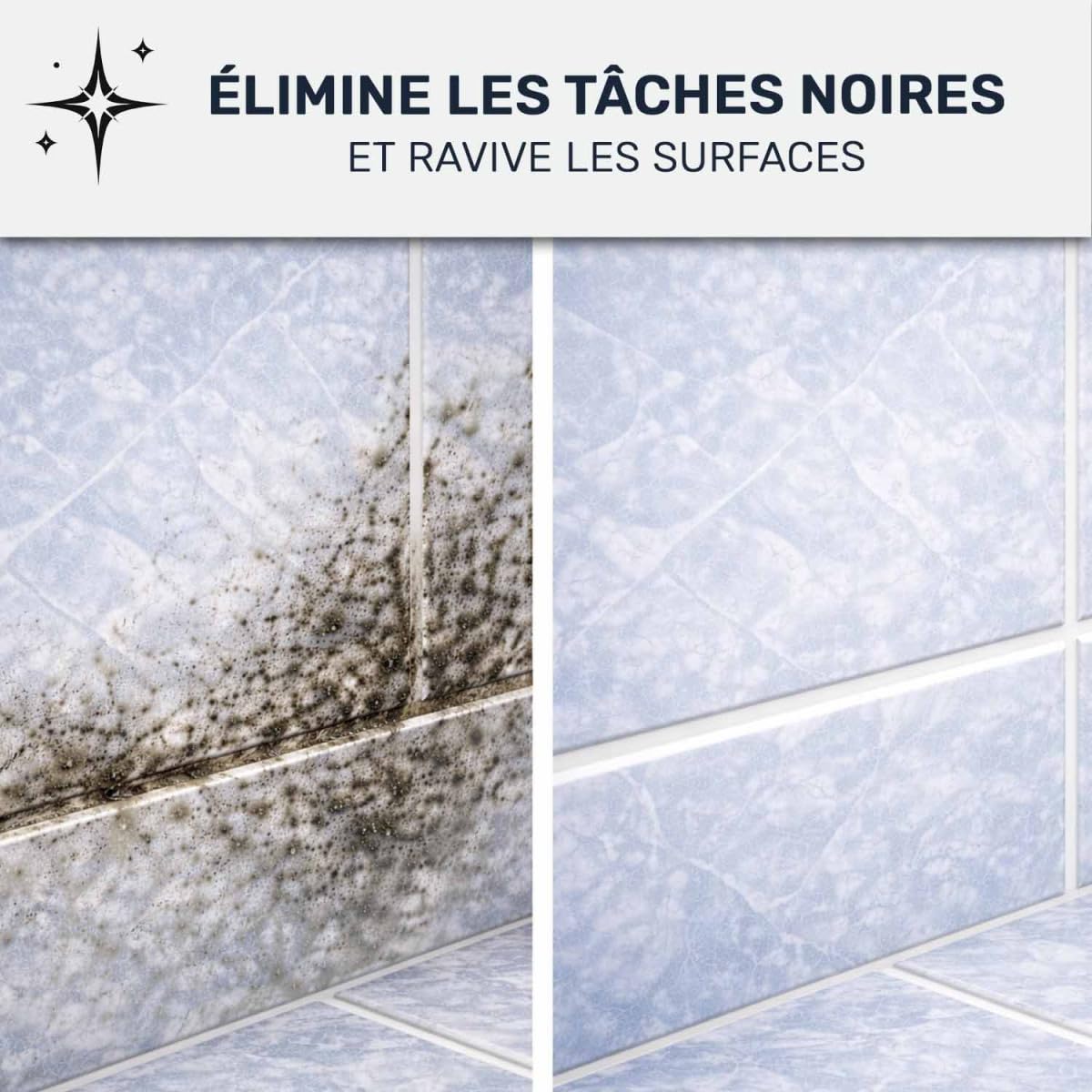 Anti moisissure salle de bain, mur intérieur et plafond - Produit surpuissant à effet immédiat pour taches sur murs et joints carrelage | STOP MOISISSURE - 5 L - ARCANE INDUSTRIES