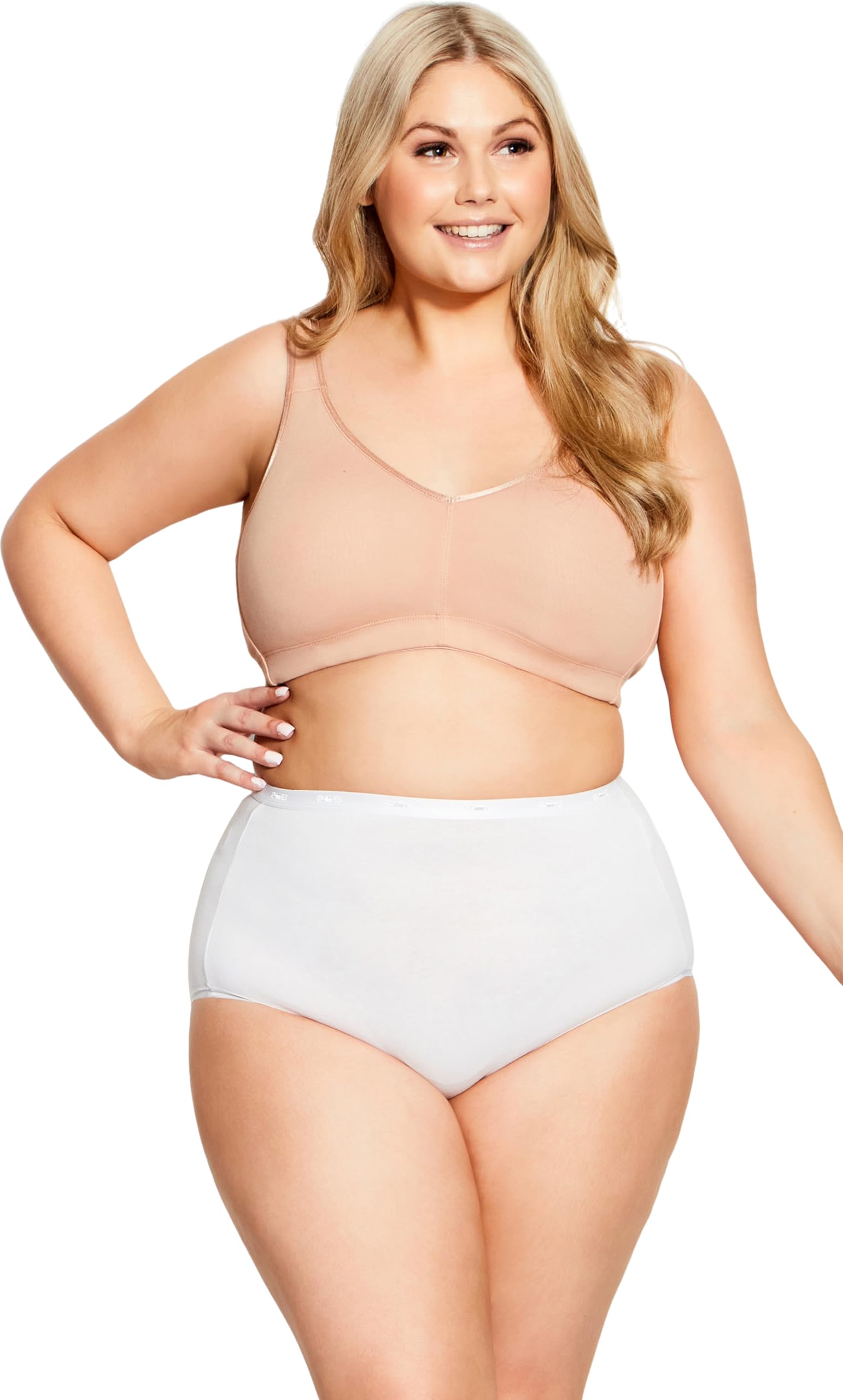 Avenue Women's Plus Size Comfort Cotton No Wire Bra