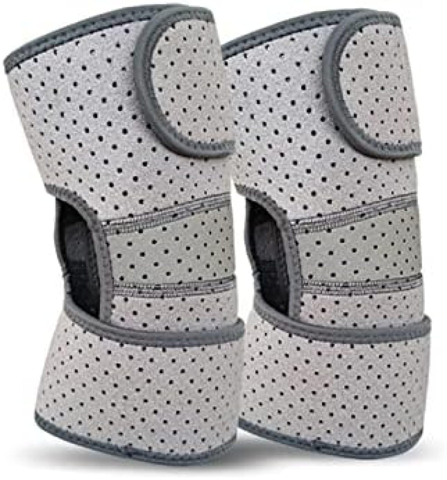 1 Paar Kniestütze, Selbsterwärmende Magnetische Knieschützer Mit Austauschbaren Wärmepolstern, Linderung Von Arthritis Und Gelenkschmerzen,Grau,Einheitsgröße,YUYANAIAI