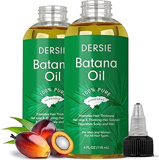 Batana Oil for Hair Growth: Dr Sebi Organic Raw Batana Oil from Honduras - 100% Pure & Natural - For Thicker & Stronger Ha...