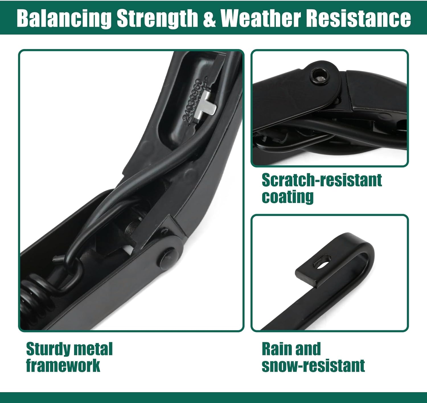 YUXIVCNE 1 Pair 42370 42371 Windshield Wiper Arm Compatible with Chevrolet Avalanche Tahoe Suburban 1500 2500 2008-2013 Replacement for GMC Yukon XL for Cadillac Escalade Replace 22917501 20788071