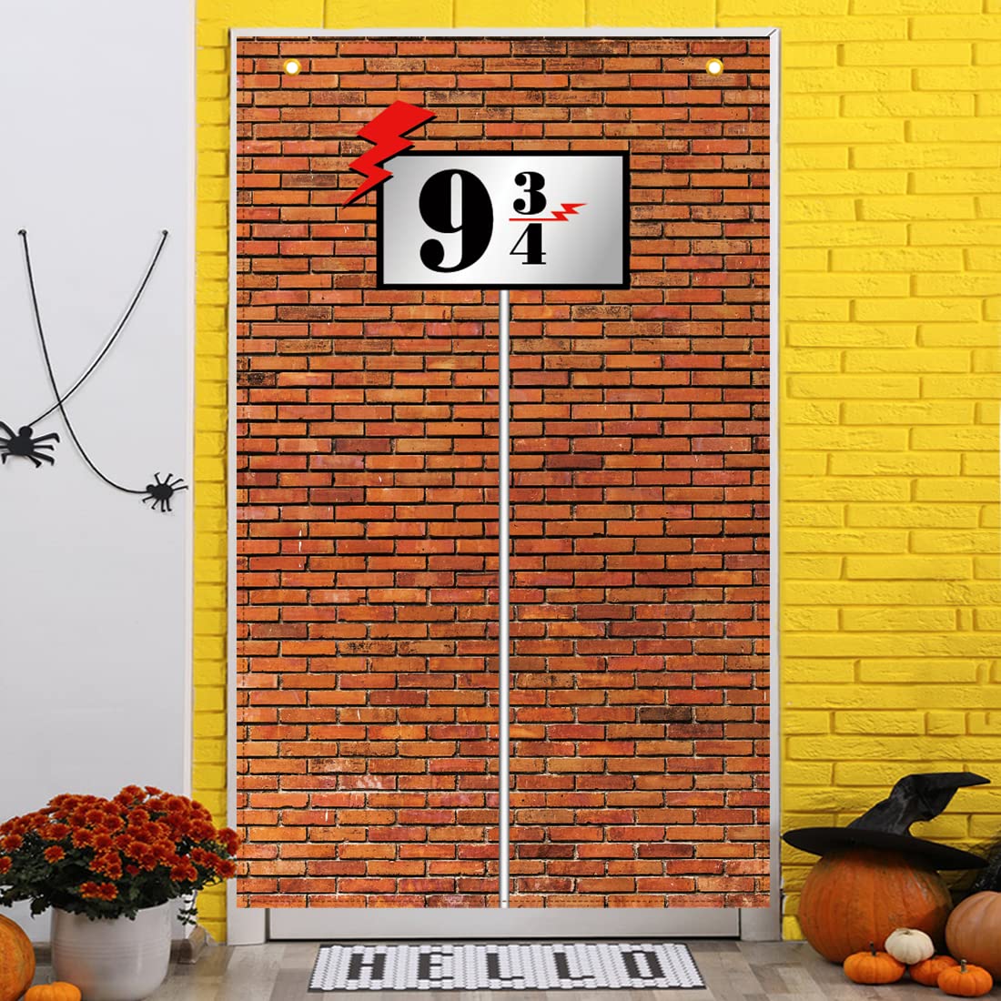 9 3/4 Cross Station Backstein Mauer Banner - Harry Potter Party Dekoration, 180x110 Cm