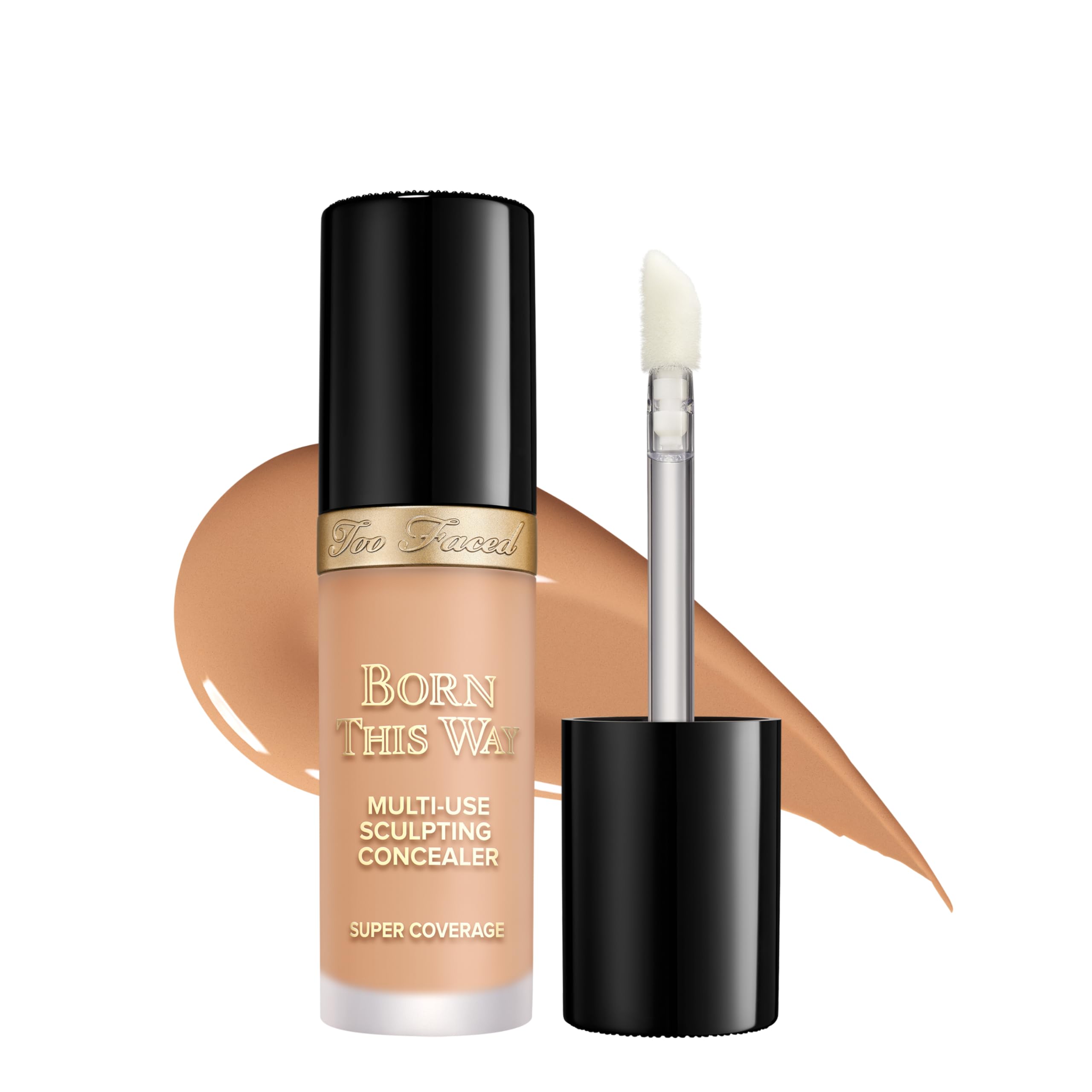 Born This Way Super Coverage Multi-Use Concealer | Full Coverage, Non-Comedogenic, Oil Free + Long Lasting Concealer | Hyaluronic Acid, Coconut Water + Alpine Rose