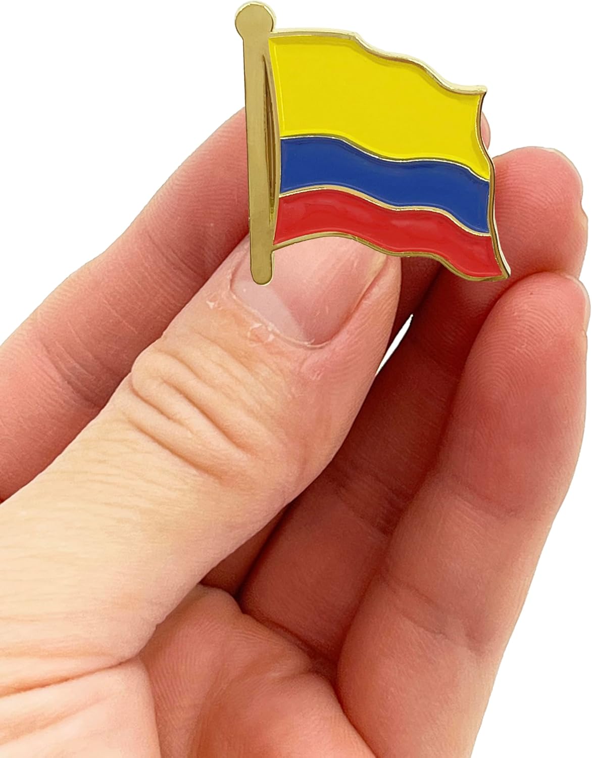 stidsds Colombian Flag Pin - Colombian Flags Pins Lapel Colombiana Flag Enamel Lapel Pin Men Women Suit & Waving Patriotic Metal Badge Souvenir Hat Backpacks Decoration(4 Pack) - Image 4