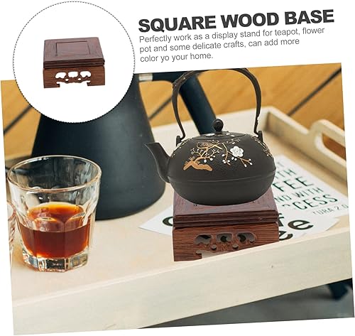 Miniatura 9 de ifundom Jarrón cuadrado de 3 piezas, tetera, mesa para el hogar, plantador, adorno, decoración, jarrón, manualidades, estatua de jardín, estatua de