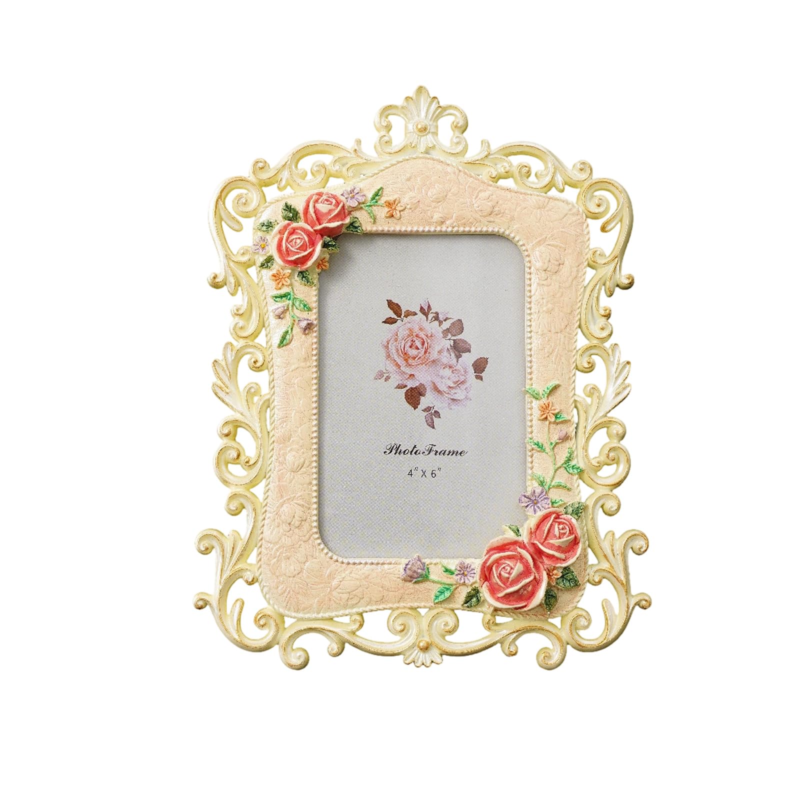 ZEPFJHE Picture Frame, Decorative Photo Frame Antique Ornate Photo Frames for Tabletop Display Home Decors Decorative Frames