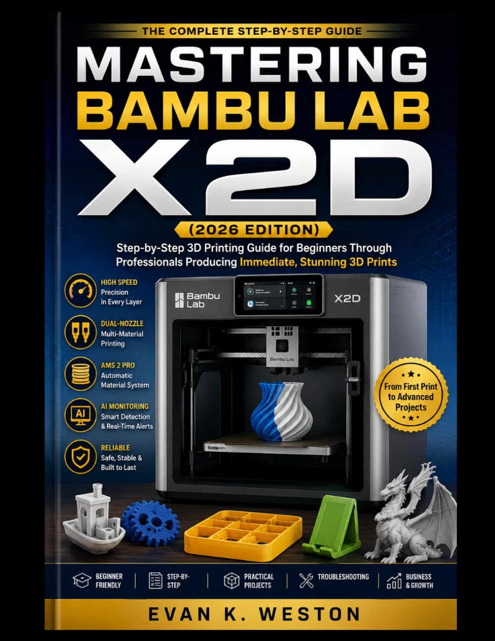MASTERING BAMBU LAB X2D (2026 EDITION): Step-by-Step 3D Printing Guide for Beginners Through Professionals Producing Immediate, Stunning 3D Prints