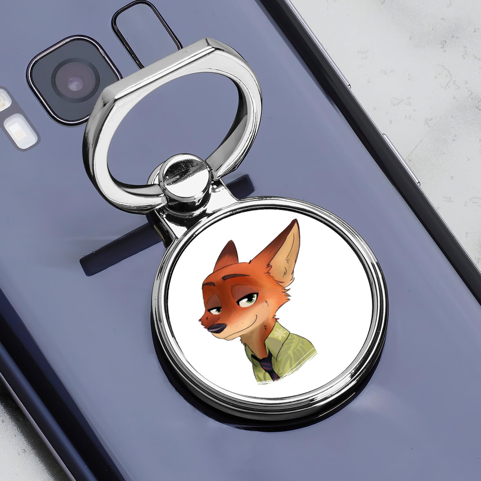 リクエスト2点　ニック　スマホホルダー Amazon.co.jp: スマホリング ズートピア ニック・ワイルド スマホ