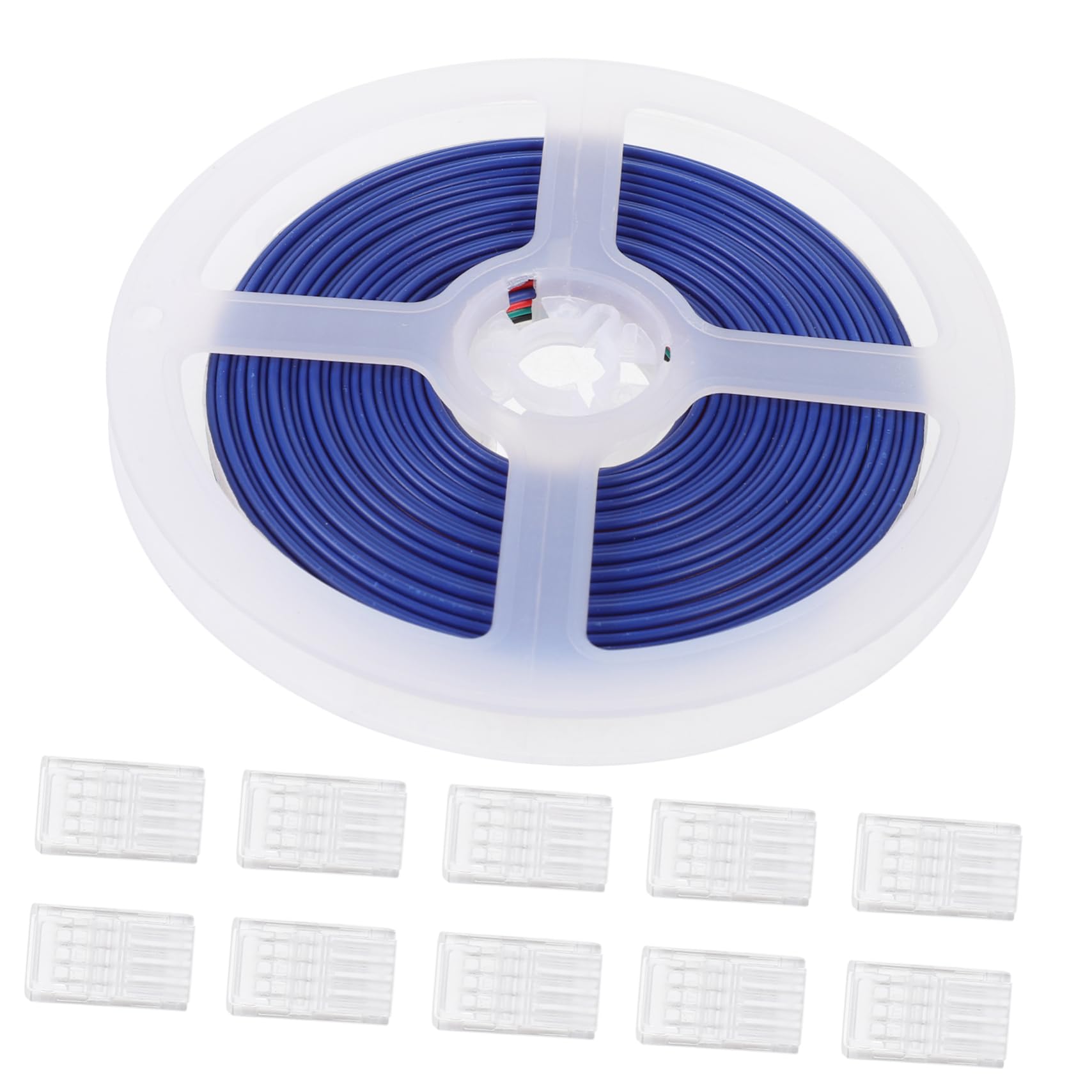 Zerodeko 30stücke Rgb Streifenverbinder Teiliges Pin Klemmen Für Rgb Lichtstreifen Lötfreie Steckverbindung Einfache Installation Für -projekte Und Flexible Anwendungen