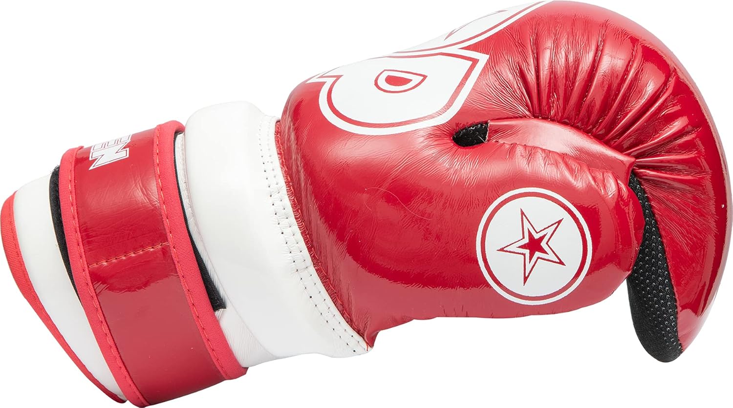 Top Ten Glossy Block Pointfighter Gloves Red/White