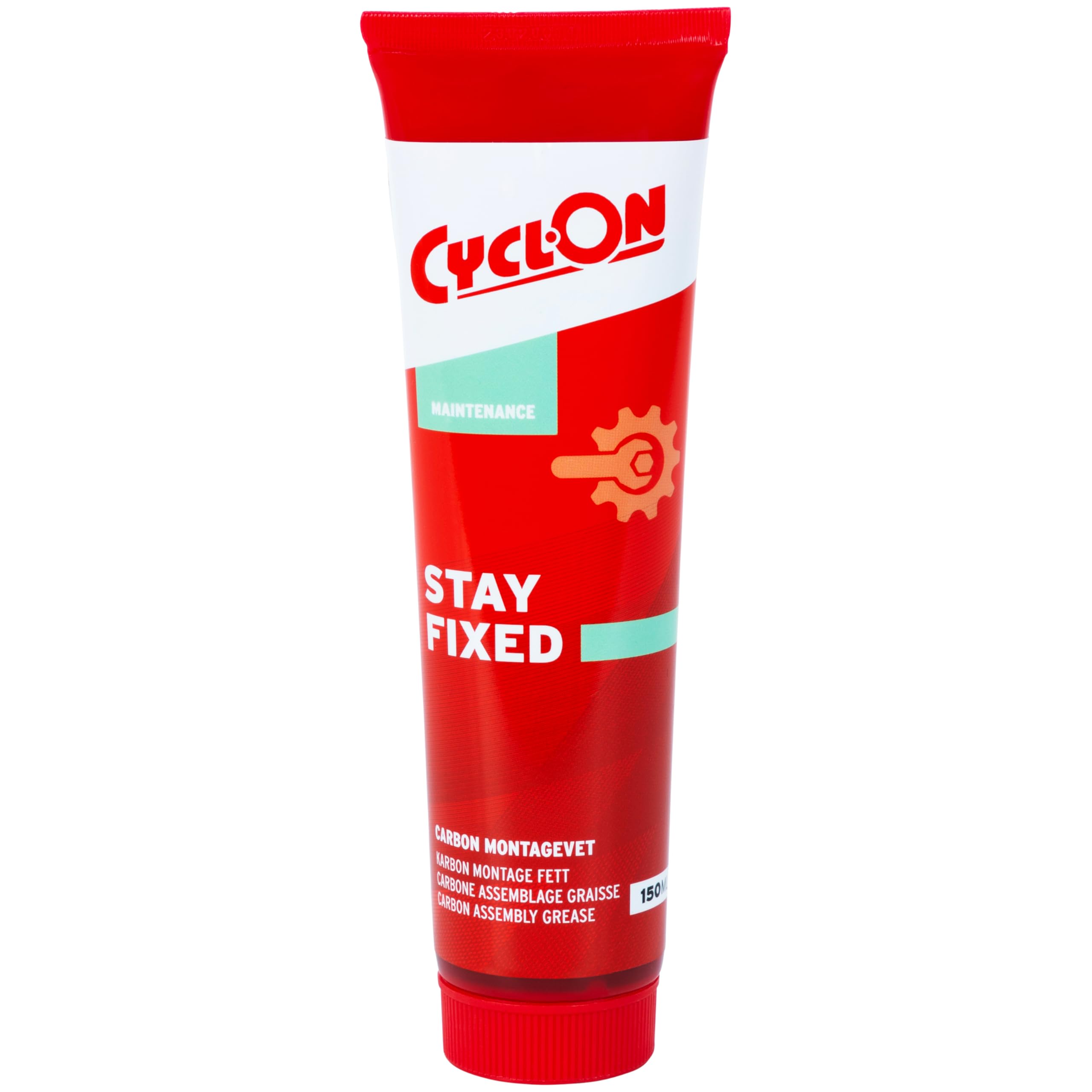 Cyclon Stay Fixed - Carbon Assembly Paste | For Seatposts, Handlebars & Stems | Prevents Slipping & Creaking | Secure Carbon‑to‑Carbon & Carbon‑to‑Metal Mounting | 150ml