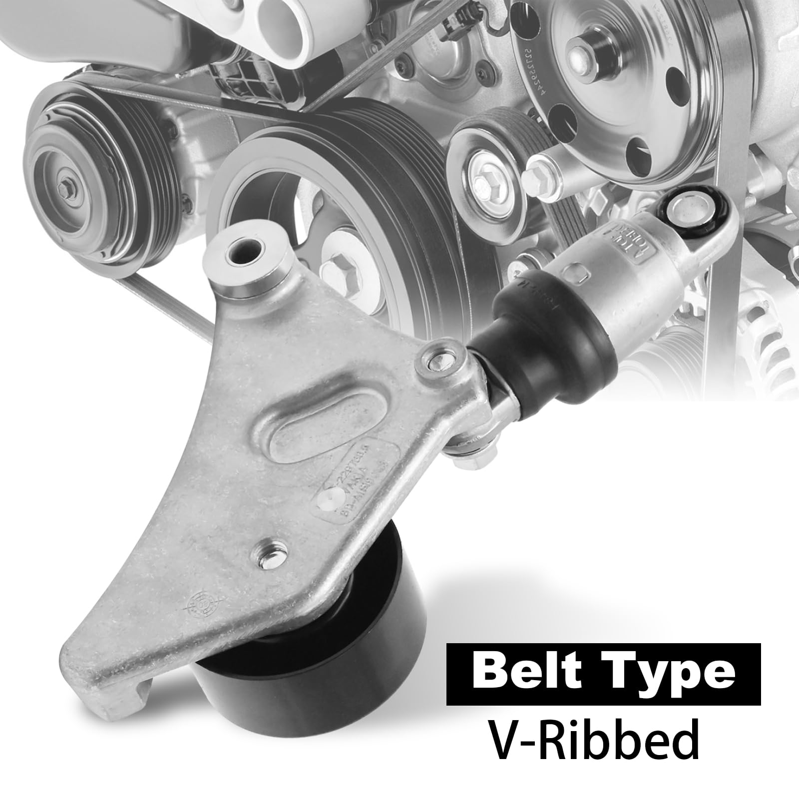 DRIVESTAR 1662028090 Belt Tensioner Assembly Pulley Compatible For 2002-2009 Toyota Camry 2001-2007 Highlander 2002-2008 Solara 2001-2008 RAV4, 2008-2012 Scion XB 2.4L L4, Belt Tensioners - Canada - View #3