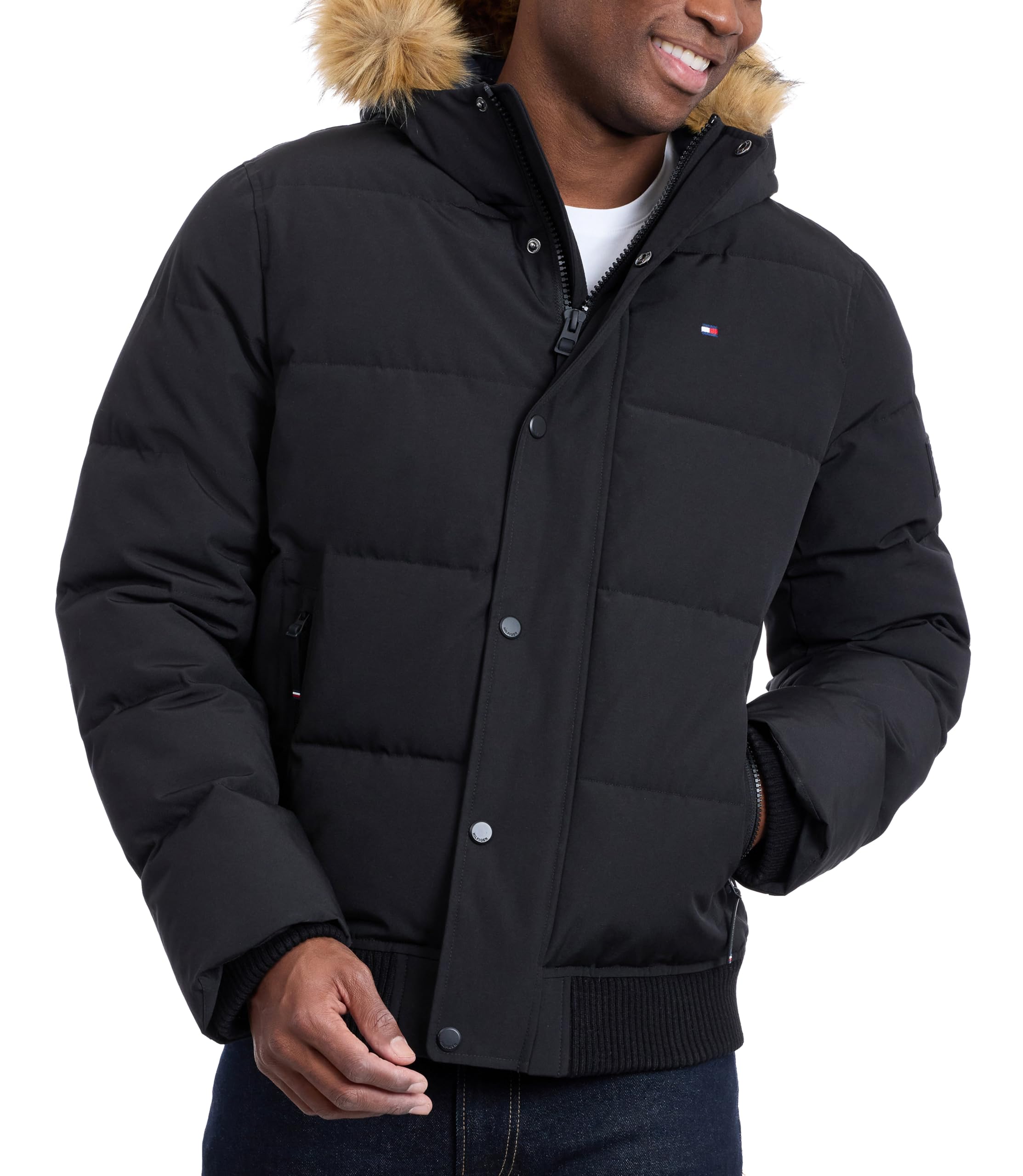 Men's Arctic Cloth Quilted Snorkel Bomber Jacket (Standard and Big & Tall)