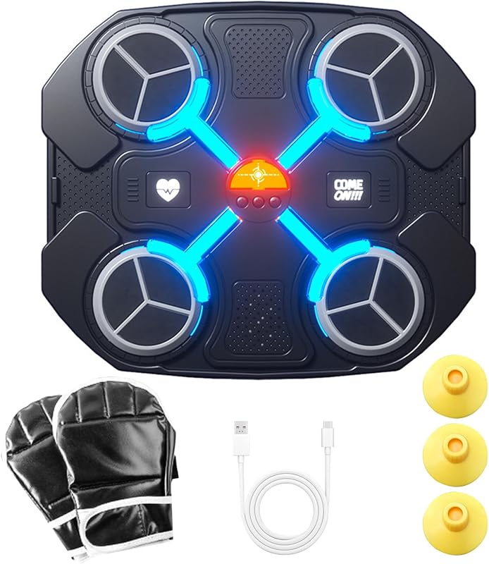 MeYuxg Bluetooth Zenés Boxzsák Fali Edzőgép Kesztyűvel Felnőtteknek és Gyerekeknek