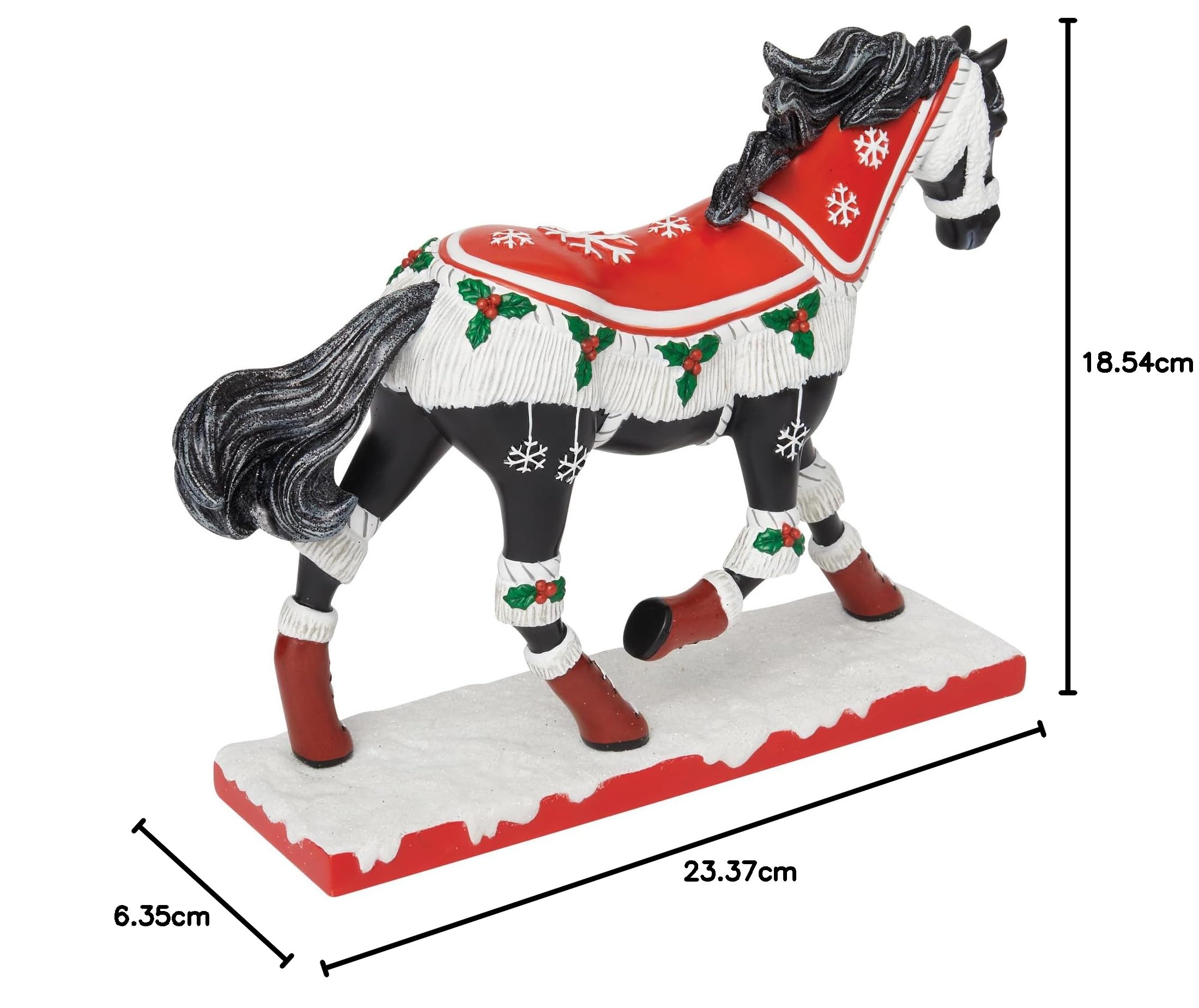 Enesco The Trail of Painted Ponies Weihnachtsfigur, gemütliche Zehen, 18 cm, Mehrfarbig