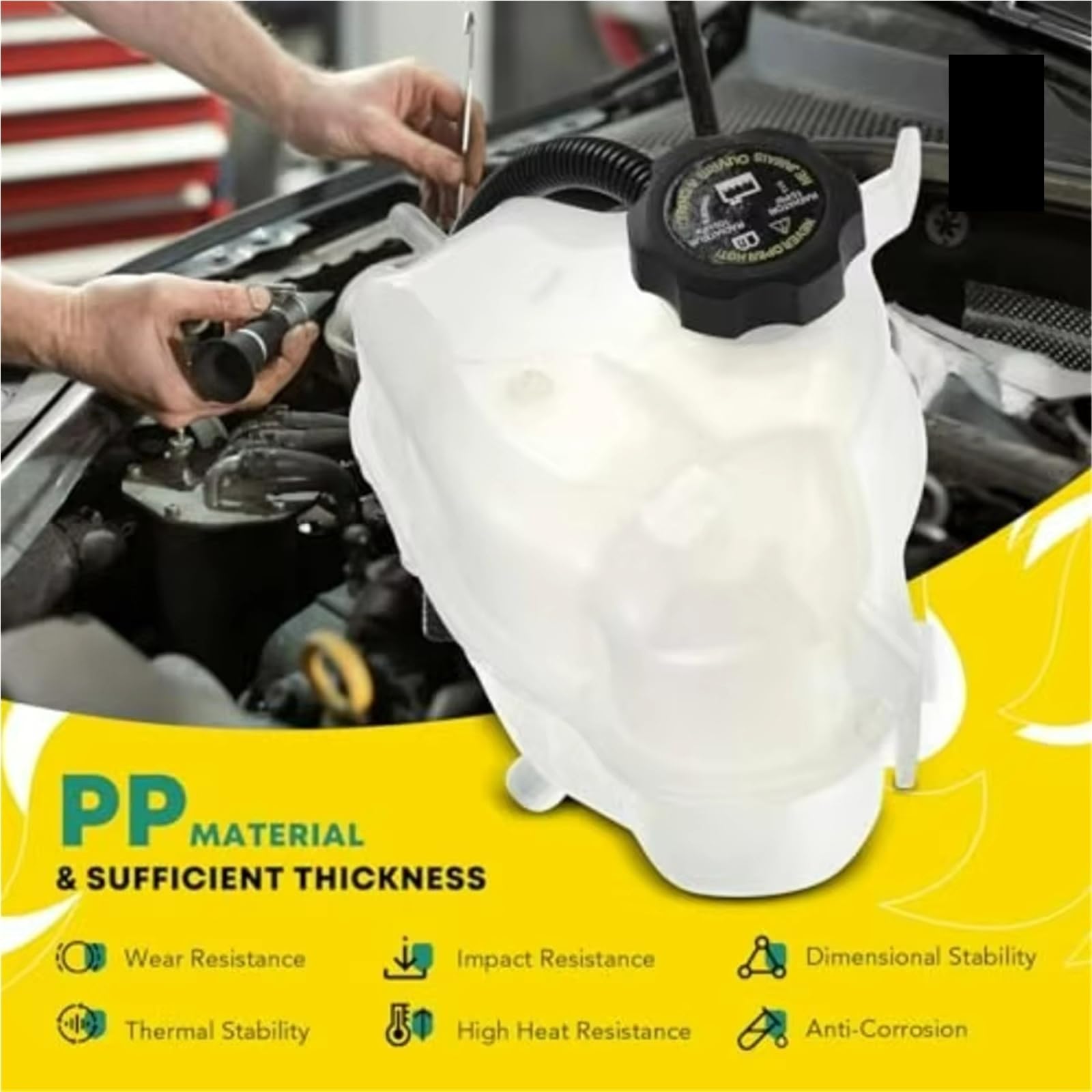 Compatibile Con Chevrolet Per Pontiac Vaschetta Radiatore | 2006 2007 2008 2009 Serbatoio Di Espansione Del Liquido Di Raffreddamento Del Radiatore Con Tappo 15835020 15285637