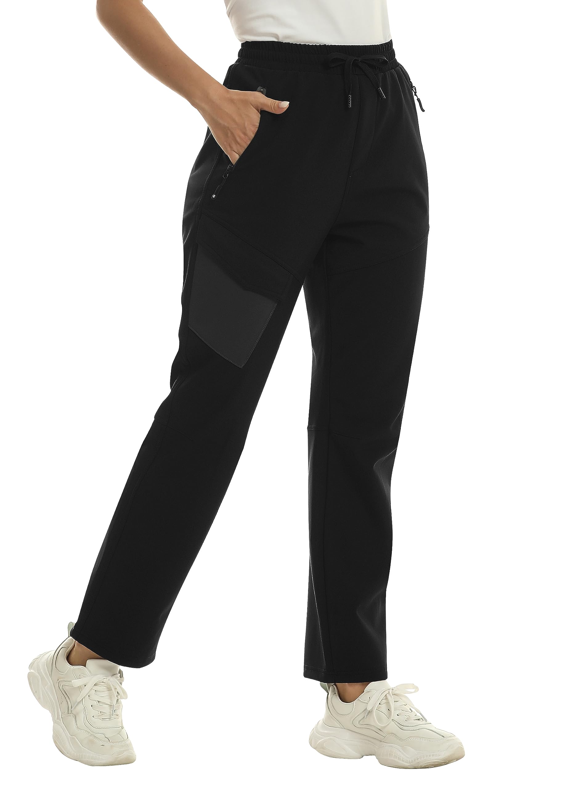 MoFiz Women's Warm Waterproof Ski Hiking Pants with Fleece Liner