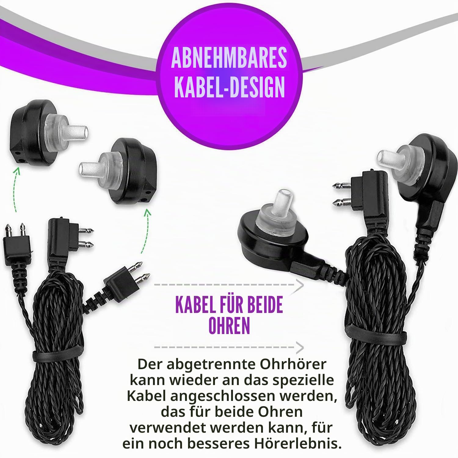 Wiederaufladbarer persönlicher Soundverstärker – Taschengeräusche digitaler Hörverstärker – leicht und kompakt Sprachverstärker Audio-Hörgerät mit Hintergrundgeräuschreduzierung für Erwachsene