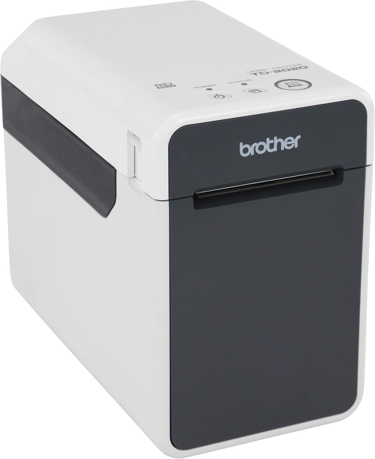 Brother TD2020 2-inch Desktop Thermal Printer for Labels, Receipts and Tags, 203dpi, 6ips, USB/Serial