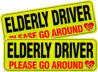 Elderly Driver Signs - Reflective Magnet for Car, Please Be Patient
