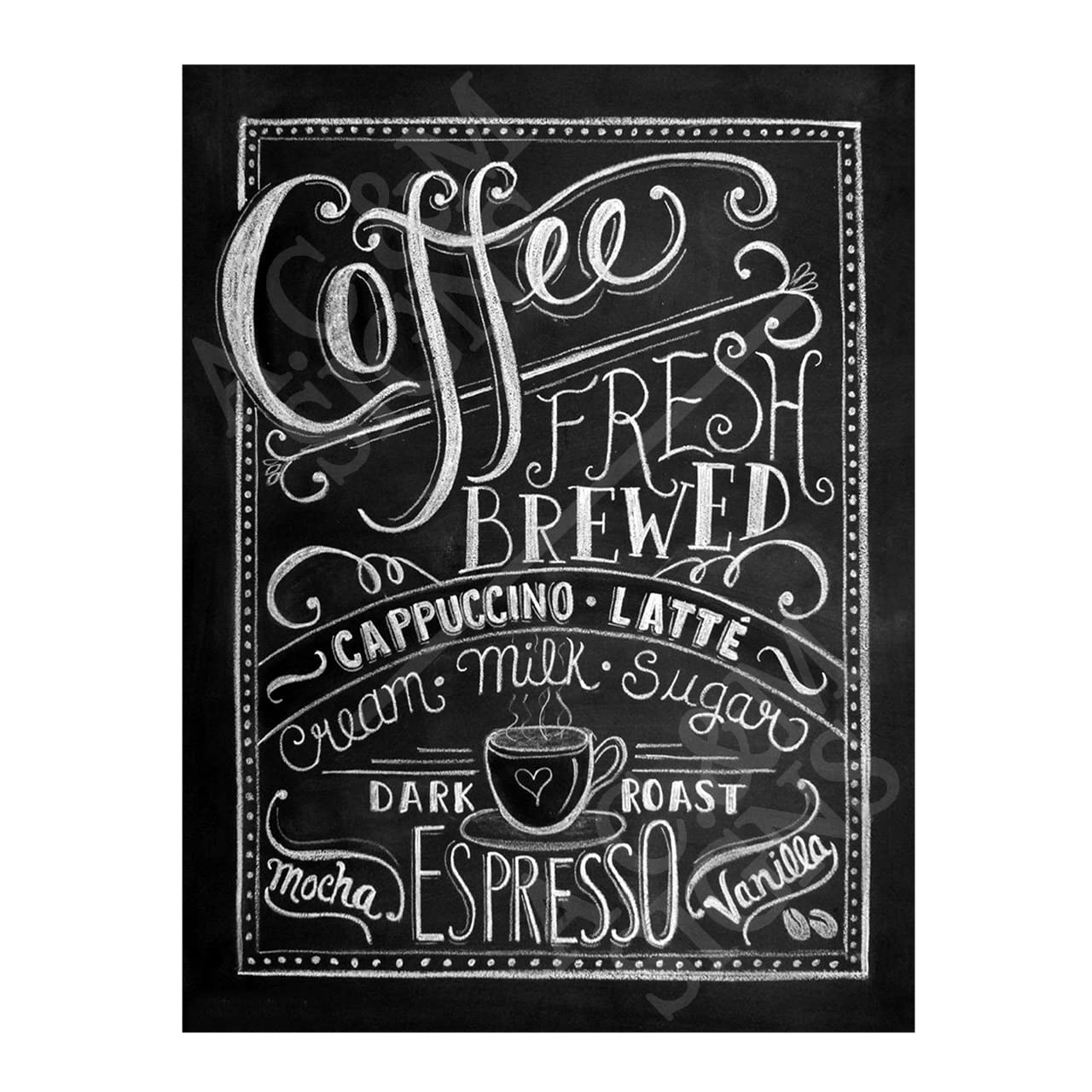 Coffee Kitchen Sign Metal Plaque For Kitchen Home Bar Pub Man Cave Shed Garden Food Sign Home Decor Ref2807 (10X8 inches (Approx)25cmx20cm)