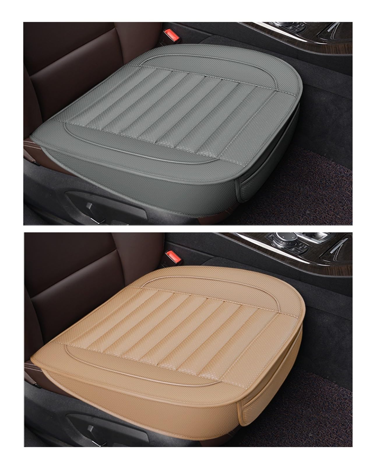 1 * Luxe PU Leren Voorstoelbeschermer voor 95% van de Voertuigen - Autostoelhoes Automatische Onderste Stoelkussen Mat 1 * Luxe PU Leren Voorstoelbeschermer voor 95% van de Voertuigen - Autostoelhoes Automatische Onderste Stoelkussen Mat