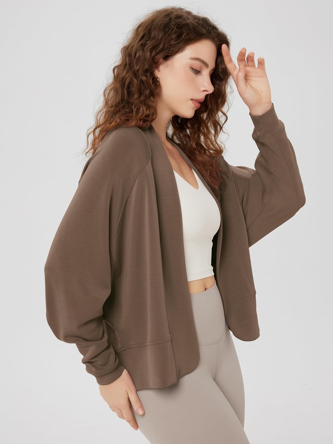 ODODOS Women's Modal Soft Open Front Cardigans Long Sleeve Casual Wrap Outwear - Image 2