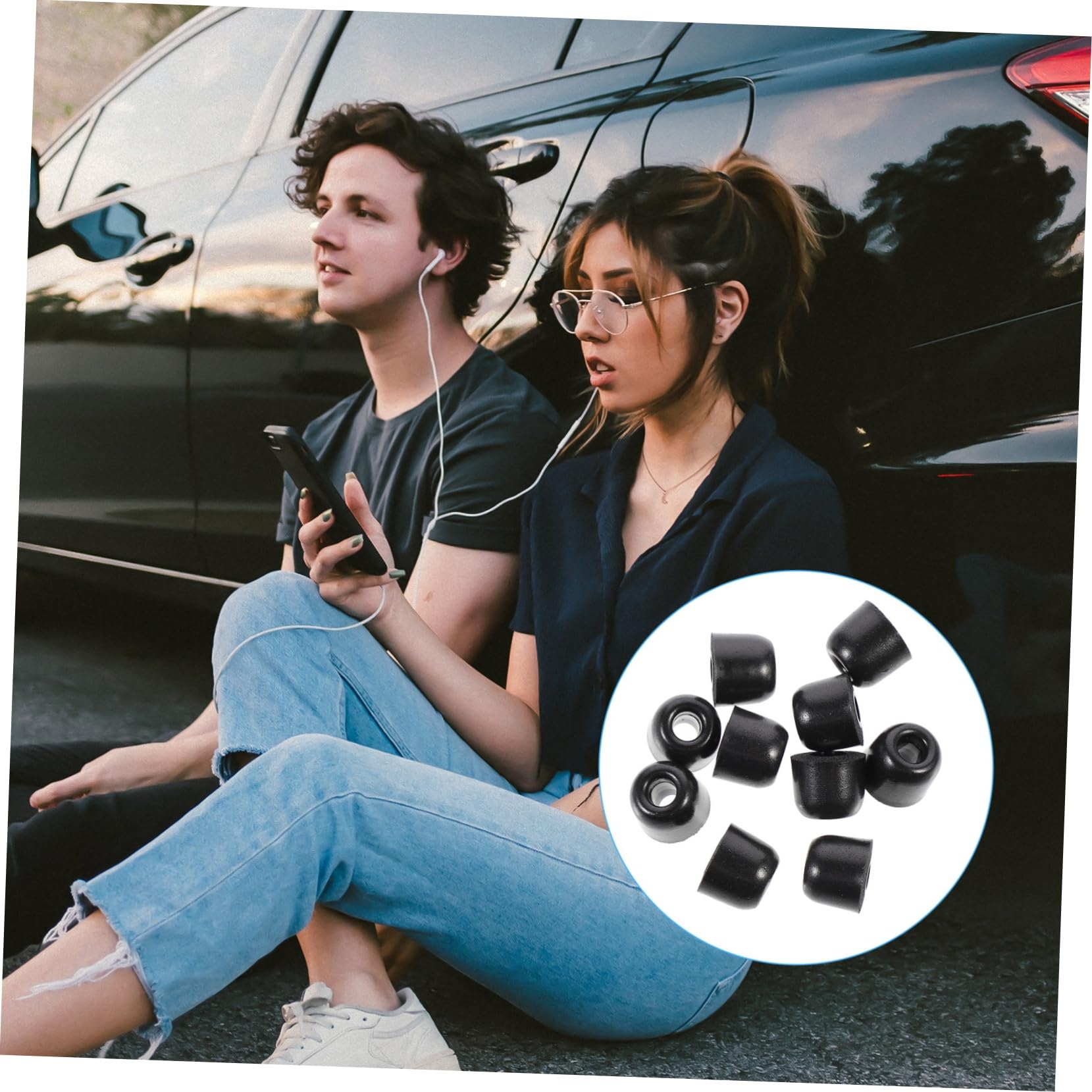 Gatuida 50pièces Embouts De Remplacement Ergonomiques pour Écouteurs Mousse à Mémoire Confort Optimal du Bruit Accessoires Pratiques pour Écouteurs Auriculaires
