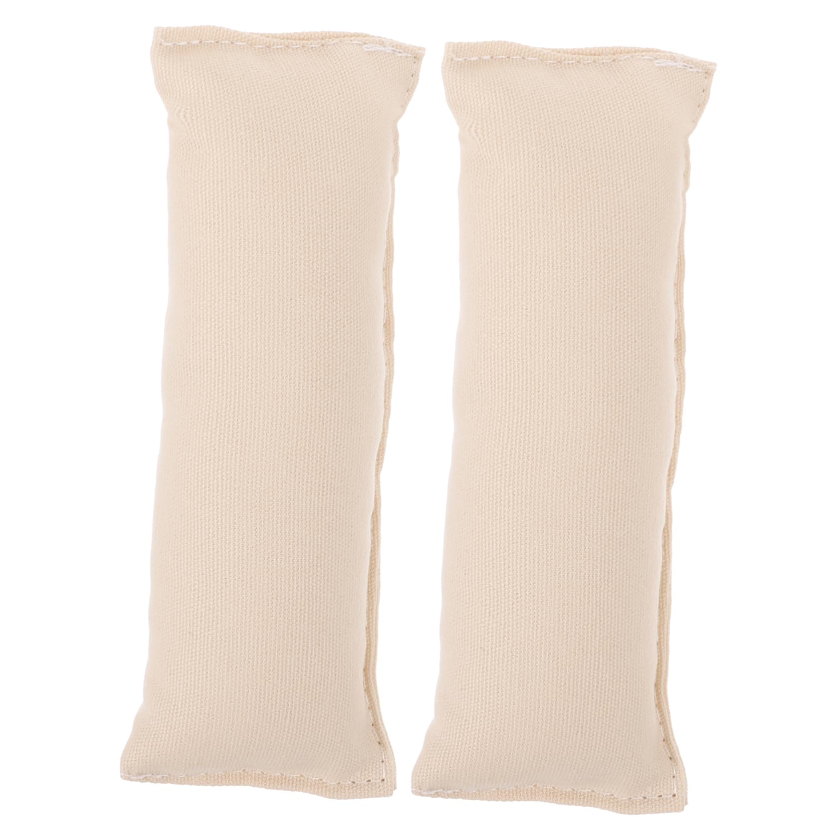 Mikinona 2pcs Cotton Wrist and Elbow Pads Ergonomic Slip Computer Wrist Mat Creamy White for Office Keyboard Desktop