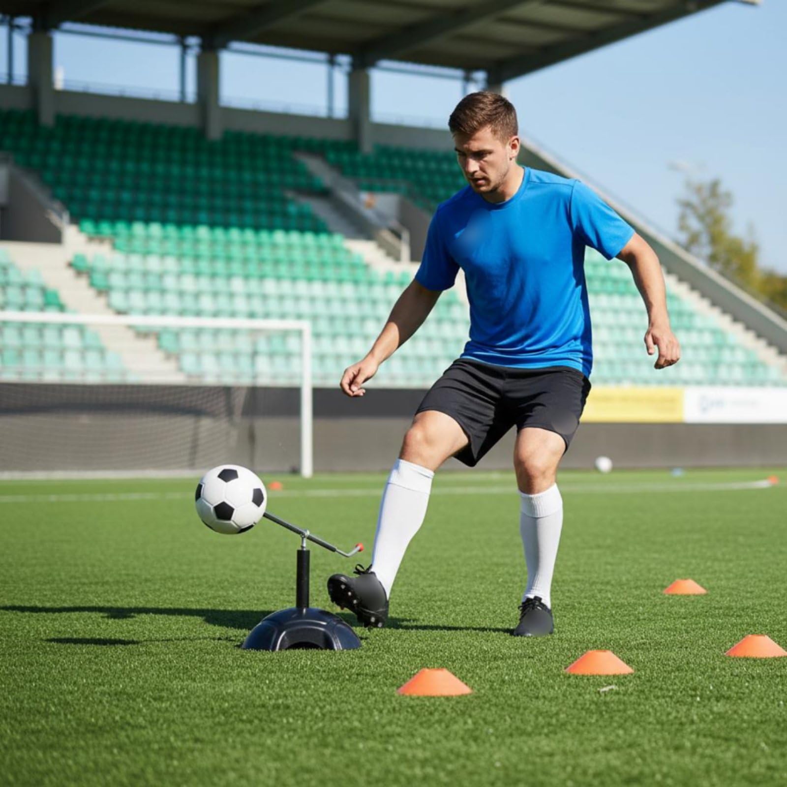 kowaku Tocco Palla Calcio Elevata Frequenza di Contatto Strumento Allenamento Calcio Coordinazione Elastico Attrezzatura Sportiva per Campo Sportivo
