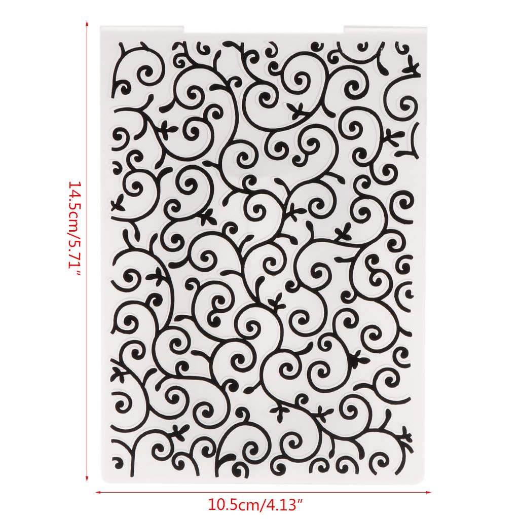 dfsdmlp Embossing Folder Template for DIY Scrapbook Photo Album Card Paper Craft