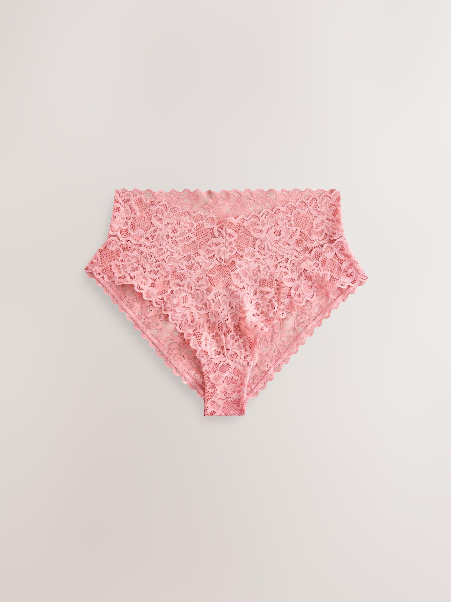 NEXT Mujeres Pack de 7 Braguitas de Encaje de Pernera Alta