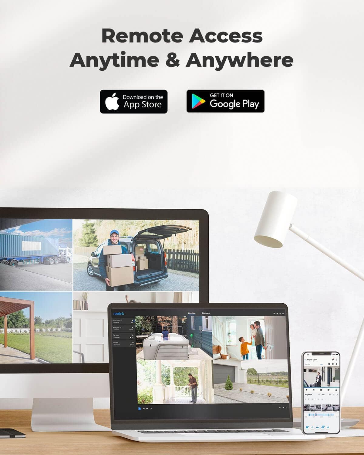 Reolink 4K Smarte IP Kamera Outdoor mit Personen-/Autoerkennung, 8MP PoE Überwachungskamera Aussen mit IP67 Wasserfest, 30m IR Nachtsicht, Audio, microSD Kartensteckplatz, Zeitraffer, RLC-820A