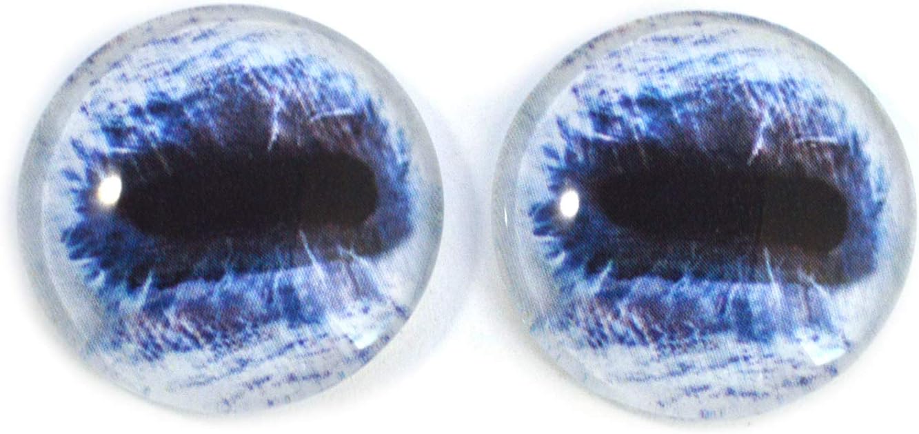 Blue Horse Glass Eyes 20mm - Realistic Animal Eyes For Dolls & Taxidermy