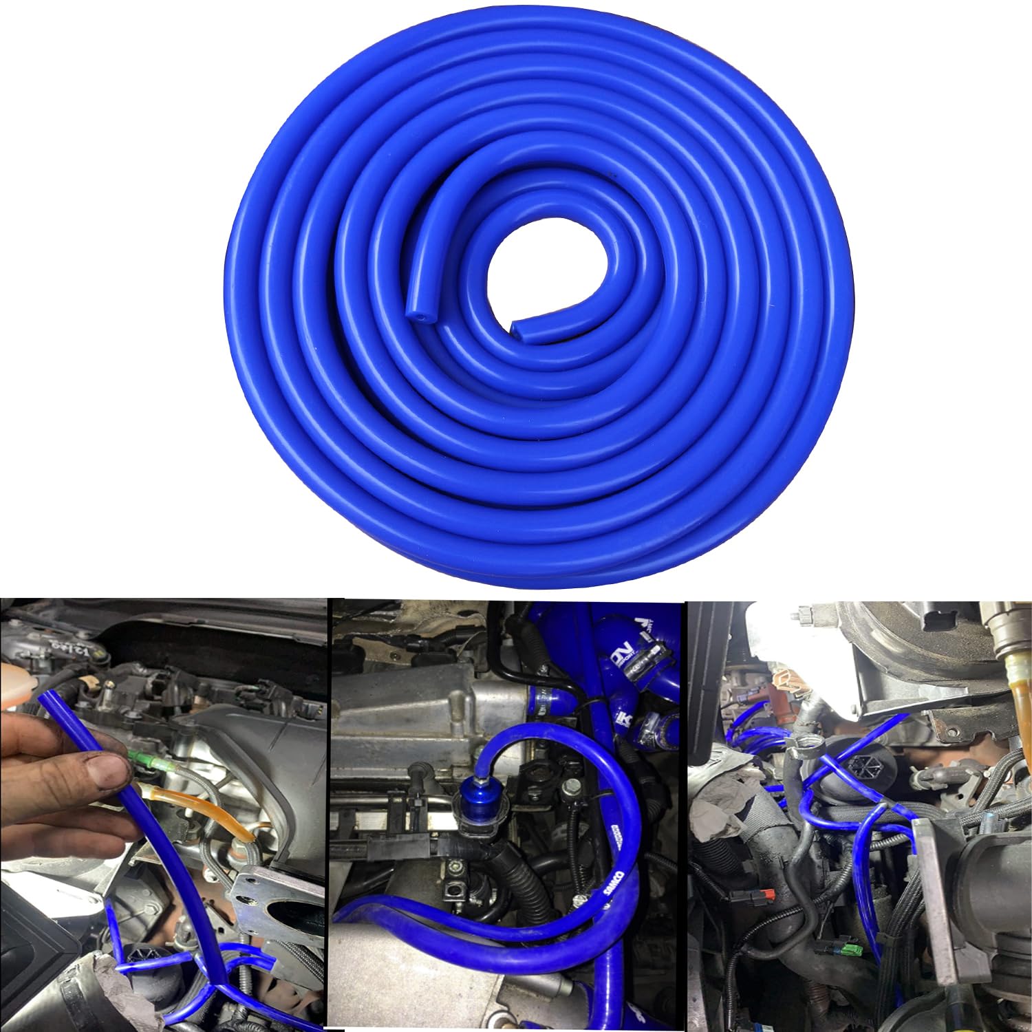 Blauer Silikonschlauch Für Auto – 3 M Lang, 8 Mm Innendurchmesser, Hitzebeständig Für Kühlung & Heizung