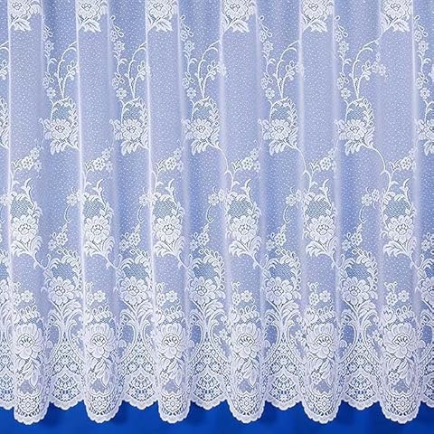 Maple Textiles Canterbury Floral Net Curtain Cover