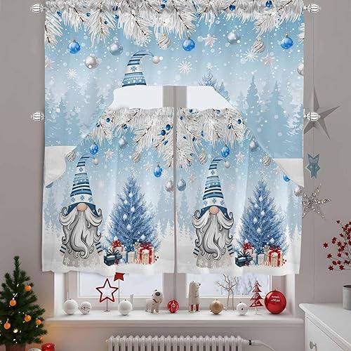 Miniatura 9 de Árbol de Navidad, cenefa de cocina, cenefa con bolsillo para barra, paneles de cortina para dormitorio, sala de estar, baño, cafetería, ventanas,