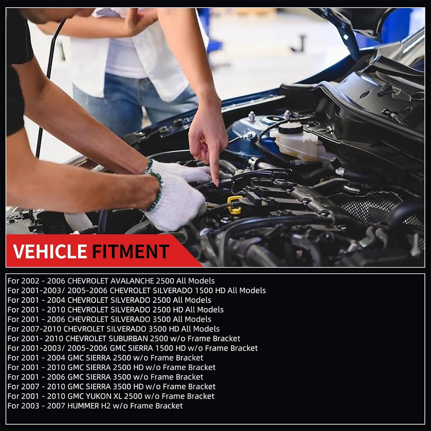 Front Upper Control Arm w/Ball Fit for Avalanche 2500 Silverado/Sierra 1500/2500/3500 Suburban 2500 Yukon XL 2500 Hummer H2 K620054 +2 Sway Bar +4 Tie Rod - 13pcs Suspension Kit