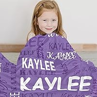 Vista 3 de Ships Next Day, Personalized Blankets and Throws Custom Blanket with Name Customized Flannel Blanket for Kids Christmas Blanket Gifts for Teen Girls