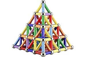160Pcs Magnetic Building Sticks Blocks, Magnet Educational Toys For Kids And Adults